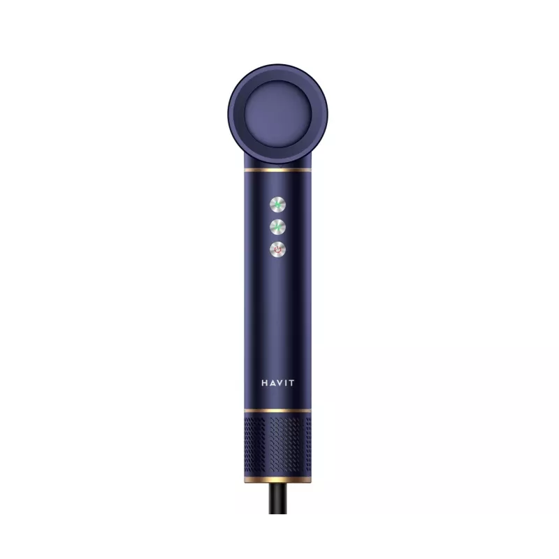 Havit HD634-EU wielofunkcyjna szczotka do modelowania gorącym powietrzem, 1300 W, 4 końcówki, niebieska