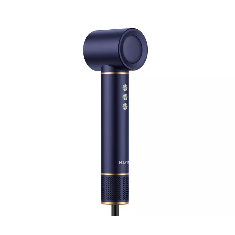 Havit HD634-EU wielofunkcyjna szczotka do modelowania gorącym powietrzem, 1300 W, 4 końcówki, niebieska