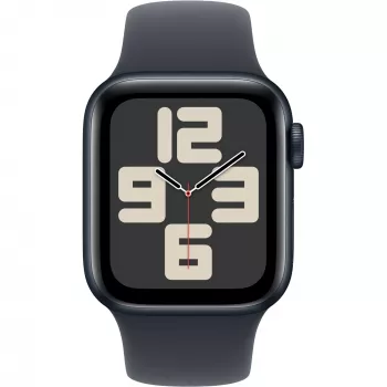 APPLE Watch SE GPS + Cellular 40mm koperta ze stopu aluminium w kolorze północy z paskiem sportowym w kolorze północy - S/M