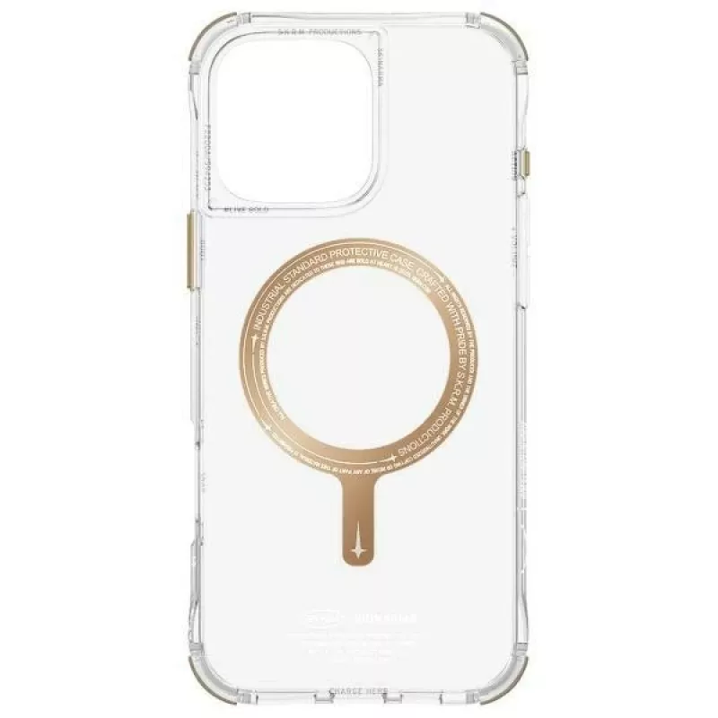 SK-2024IPP69-SDOPRM-GLD | Tylna obudowa | Apple | iPhone 16 Pro Max | Plastik | Przezroczysty/Szampański