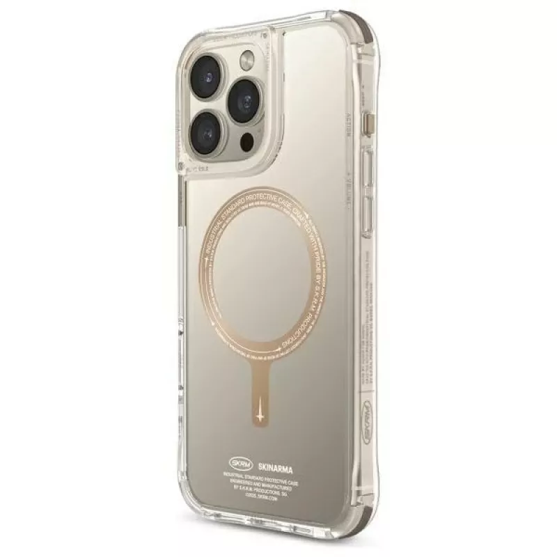 SK-2024IPP69-SDOPRM-GLD | Tylna obudowa | Apple | iPhone 16 Pro Max | Plastik | Przezroczysty/Szampański