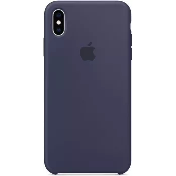 Apple Silicone etui do iPhone XS Max Midnight niebieski
