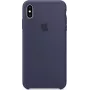 Apple Silicone etui do iPhone XS Max Midnight niebieski