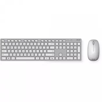 Bezprzewodowy zestaw klawiatury i myszy ASUS W5000, biały