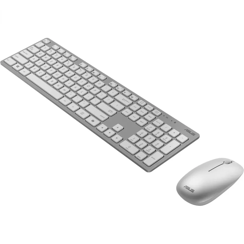 Bezprzewodowy zestaw klawiatury i myszy ASUS W5000, biały