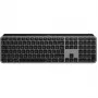 Logitech Master Series MX Keys S dla Mac - Klawiatura - pełnowymiarowa - podświetlana - Bezprzewodowa - Bluetooth LE - AZERTY - Francuska - Kosmiczna szarość (920-011625)
