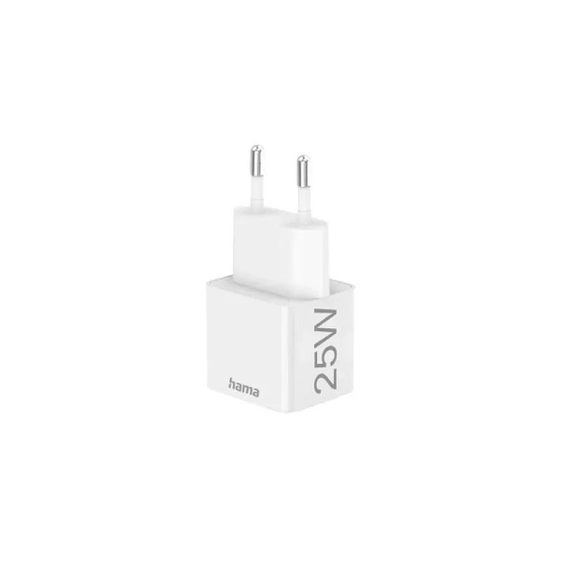 Hama 00201652 Ładowarka 220V USB-C PD/Qualcomm 25W Biała