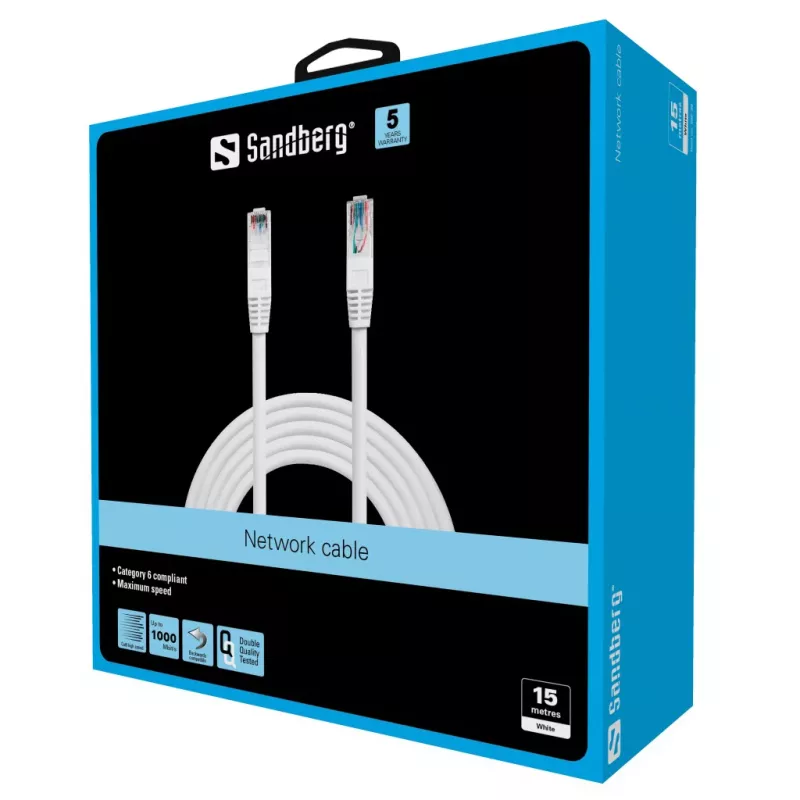 SANDBERG Kabel sieciowy - RJ-45 (M) do RJ-45 (M)
