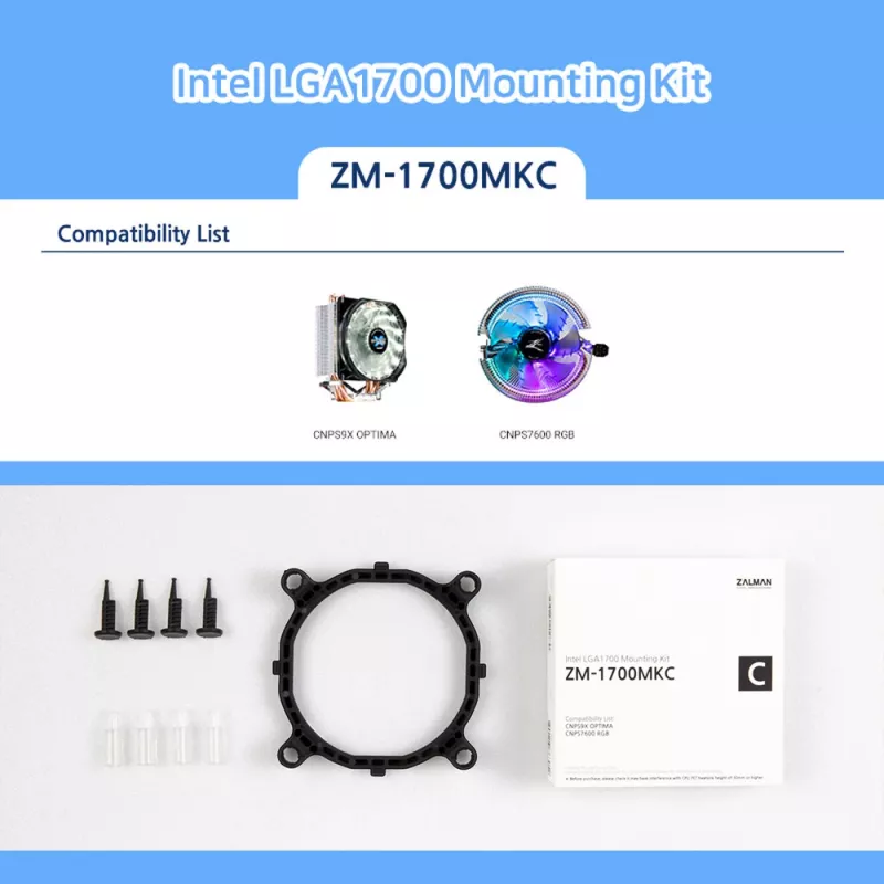 Zalman ZM-1700MKC - zestaw montażowy do chłodzenia procesora - (dla: LGA1200, LGA1700)