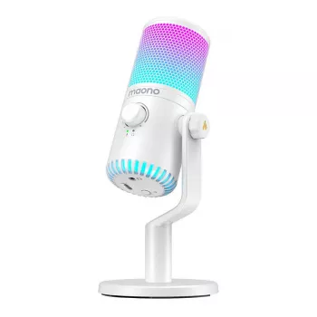 Mikrofon gamingowy Maono DM30RGB (biały)