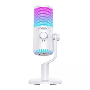 Mikrofon gamingowy Maono DM30RGB (biały)