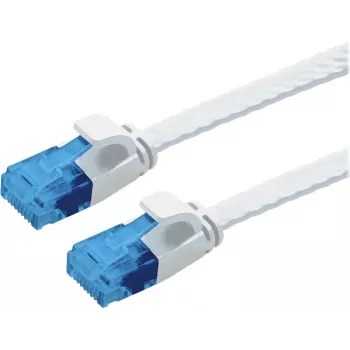 VALUE Kabel krosowy Kat.6A (Klasa EA) UTP, ekstra płaski, biały, 0,5 m (21.99.2060)