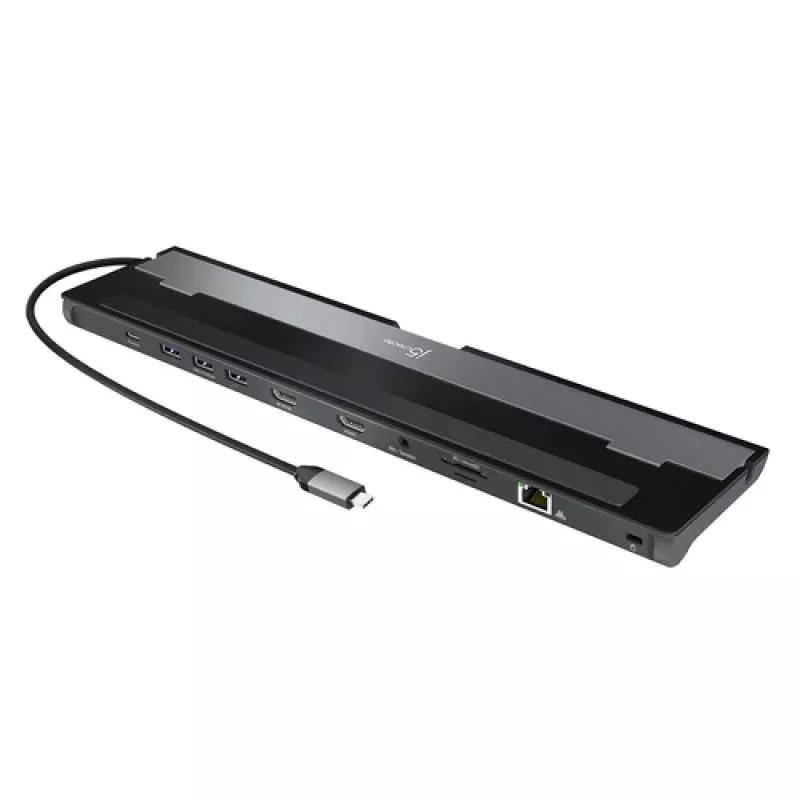 j5create JCD542-N Stacja dokująca USB-C® Dual HDMI™ - USB 3.2 Gen 1 (3.1 Gen 1) Type-C - 3,5 mm - HDMI - RJ-45 - USB 3.2 Gen 1 (3.1 Gen 1) Type-A - USB 3.2 Gen 1 (3.1 Gen 1) Type-C