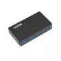 UNITEK Y-HB03001 koncentrator interfejsów USB 3.2 Gen 1 (3.1 Gen 1) Type-B 5000 Mbit/s Czarny