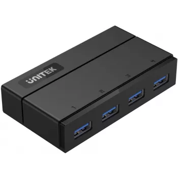 UNITEK Y-HB03001 koncentrator interfejsów USB 3.2 Gen 1 (3.1 Gen 1) Type-B 5000 Mbit/s Czarny