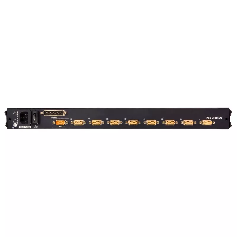 ATEN CL5708MW 43cm szeroki przełącznik KVM LCD, USB-PS/2, VGA, 8 portów, układ UK