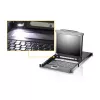 ATEN CL5708MW 43cm szeroki przełącznik KVM LCD, USB-PS/2, VGA, 8 portów, układ UK