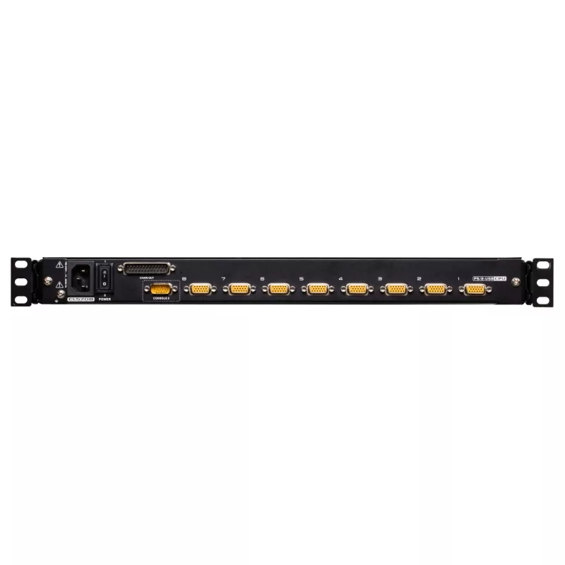 ATEN CL5708MW 43cm szeroki przełącznik KVM LCD, USB-PS/2, VGA, 8 portów, układ UK