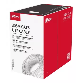 Kabel sieciowy Dahua Technology PFM920I-6UN-C-V2 biały 305 m Cat6 U/UTP (UTP)