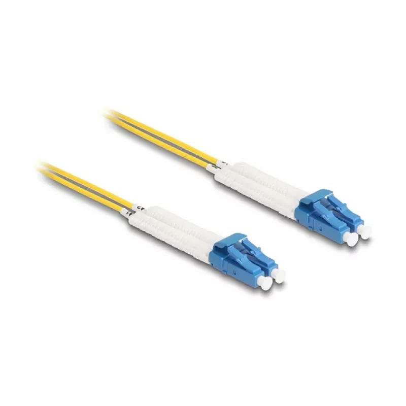 Delock Kabel światłowodowy LC Duplex na LC Duplex Singlemode OS2 kątowy 1 m