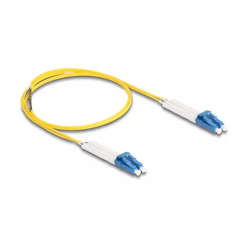 Delock Kabel światłowodowy LC Duplex na LC Duplex Singlemode OS2 kątowy 1 m