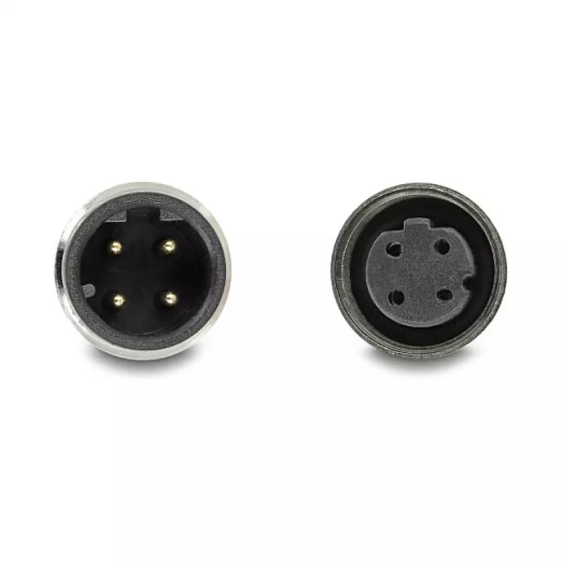 Delock kabel M12 D-kodowany wtyk 4-pinowy na gniazdo PVC 1 m