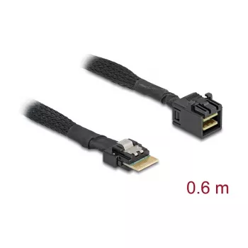 Kabel Delock Mini SAS HD SFF-8643 do cienki SAS SFF-8654 4i 60 cm