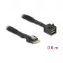 Kabel Delock Mini SAS HD SFF-8643 do cienki SAS SFF-8654 4i 60 cm