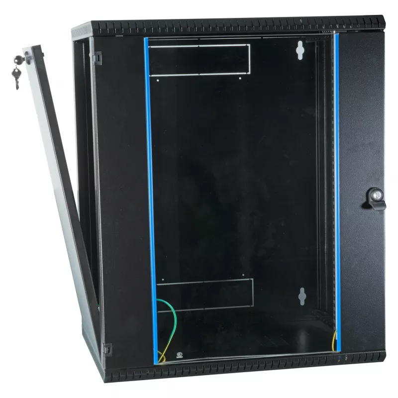 EFB 19 WandEnclosure 15HE, stała, 1-częściowa, RAL9005, głębokość 450 mm