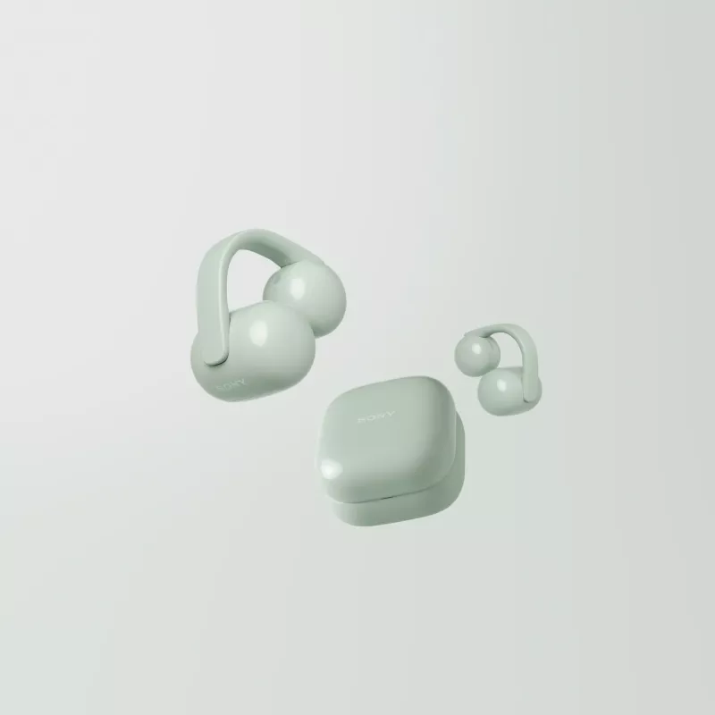 Sony | Słuchawki douszne | LinkBuds WF-LC900 Clip | Bluetooth | Open-Ear | Bezprzewodowe | Zielony