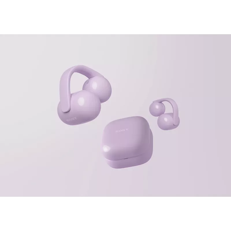 Sony | Słuchawki douszne | LinkBuds WF-LC900 Clip | Bluetooth | Open-Ear | Bezprzewodowe | Lawendowy