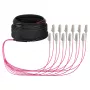EFB Trunk kabel U-DQ(ZN)BH OM4 12G (1x12) LC-LC 10m Dca LSZH