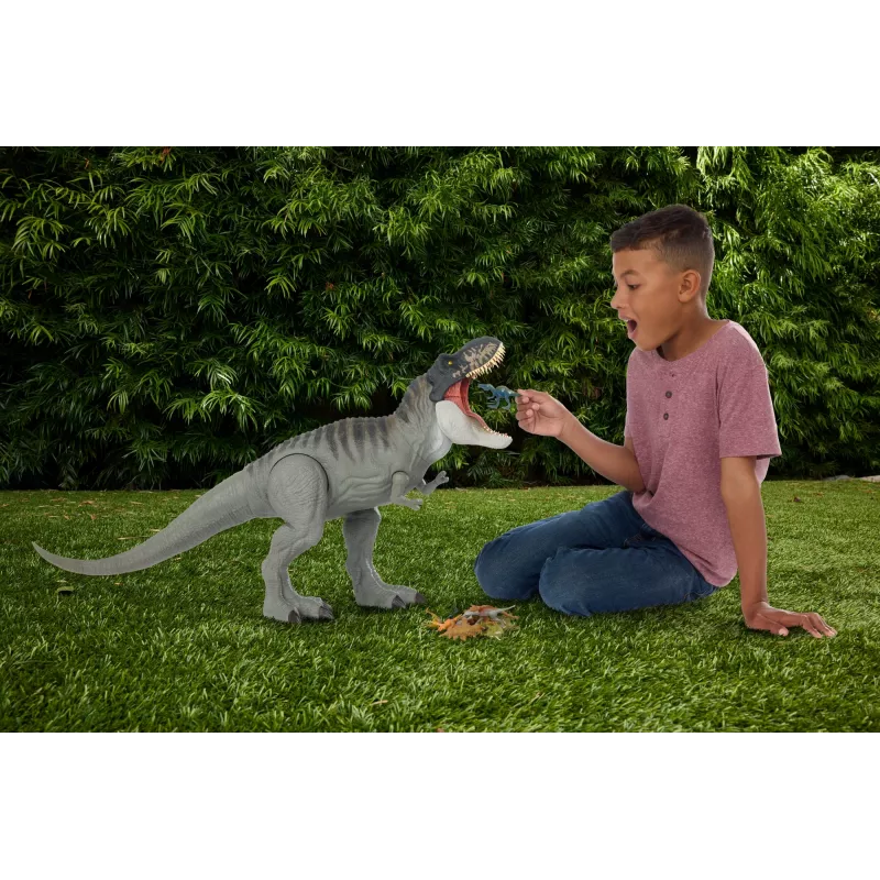 Jurassic World Rebirth Super Colossal Tyrannosaurus Rex Figurka Akcji, Zabawka Filmowa Dinozaur T-Rex