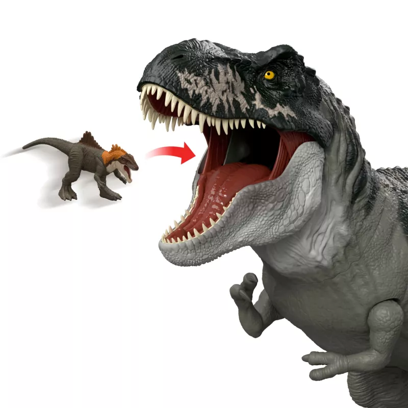 Jurassic World Rebirth Super Colossal Tyrannosaurus Rex Figurka Akcji, Zabawka Filmowa Dinozaur T-Rex
