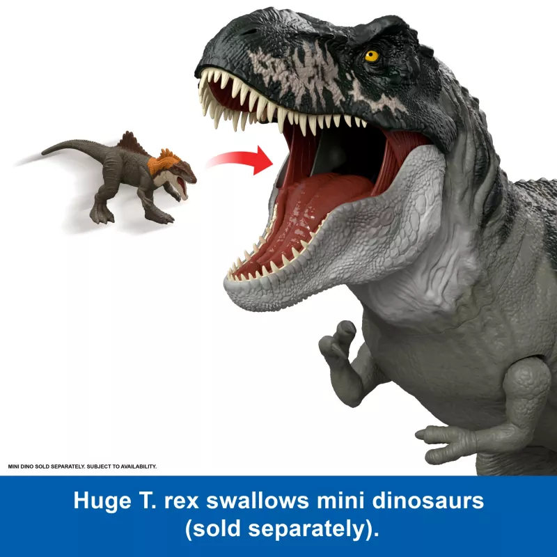 Jurassic World Rebirth Super Colossal Tyrannosaurus Rex Figurka Akcji, Zabawka Filmowa Dinozaur T-Rex