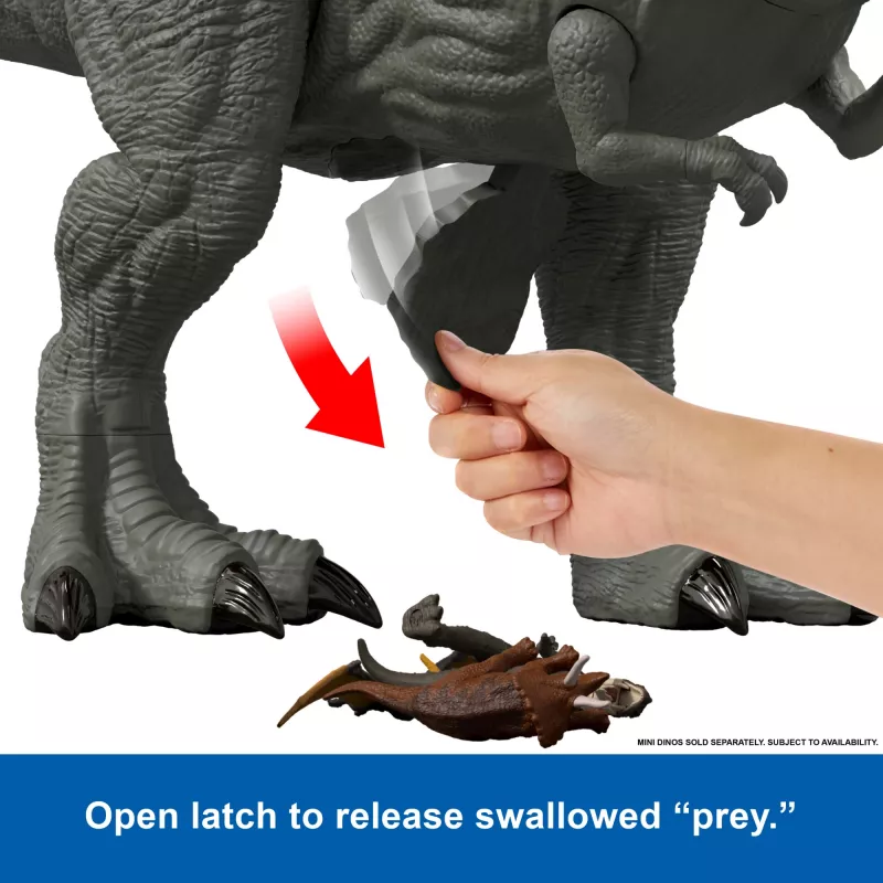 Jurassic World Rebirth Super Colossal Tyrannosaurus Rex Figurka Akcji, Zabawka Filmowa Dinozaur T-Rex