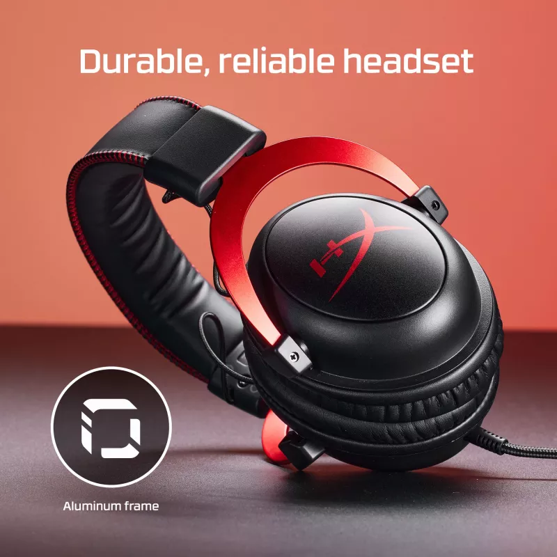 HyperX Cloud II - Zestaw słuchawkowy gamingowy (czarno-czerwony)