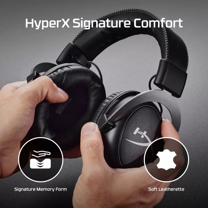 HyperX Cloud II - Zestaw słuchawkowy gamingowy (czarno-czerwony)