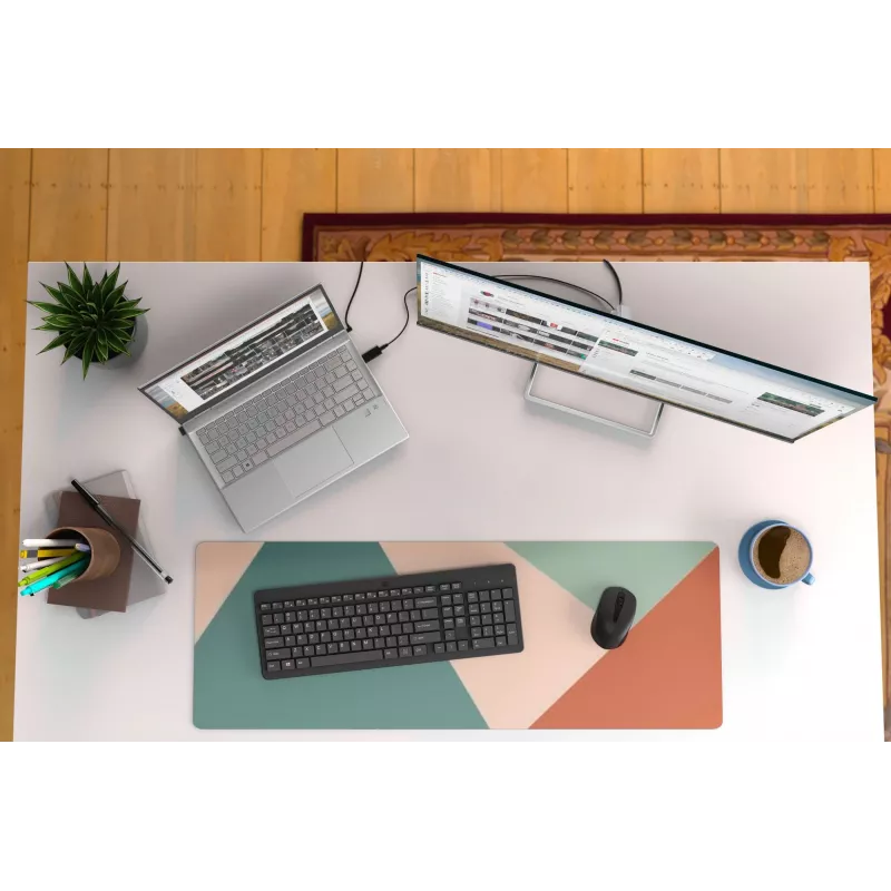 Klawiatura i mysz HP 330 Wireless, pełnowymiarowa (100%), bezprzewodowa, RF Wireless, czarna, mysz w zestawie