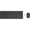 Klawiatura i mysz HP 330 Wireless, pełnowymiarowa (100%), bezprzewodowa, RF Wireless, czarna, mysz w zestawie