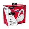 HyperX Cloud III S - Bezprzewodowy zestaw słuchawkowy do gier (biały), bezprzewodowy, 20–20000 Hz, gamingowy, 340 g, zestaw słuchawkowy, biały