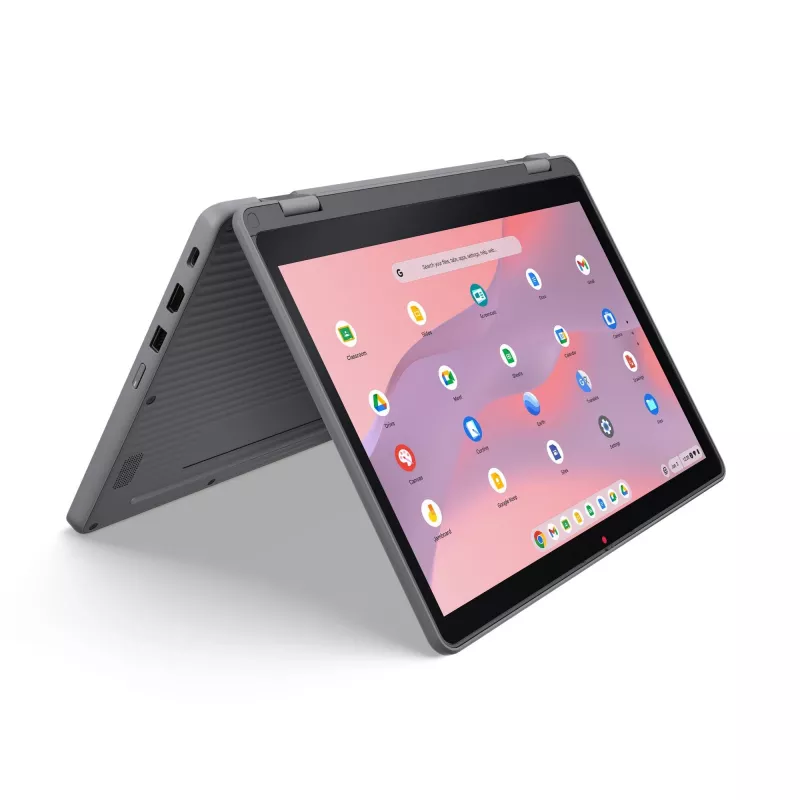 Lenovo Chrome 500e 2in1 G5 M89 MediaTek Kompanio 540 Chromebook 31 cm (12,2 cala) Dotykowy WUXGA 8 GB LPDDR5x-SDRAM 64 GB UFS Wi-Fi 6E (802.11ax) ChromeOS Szary