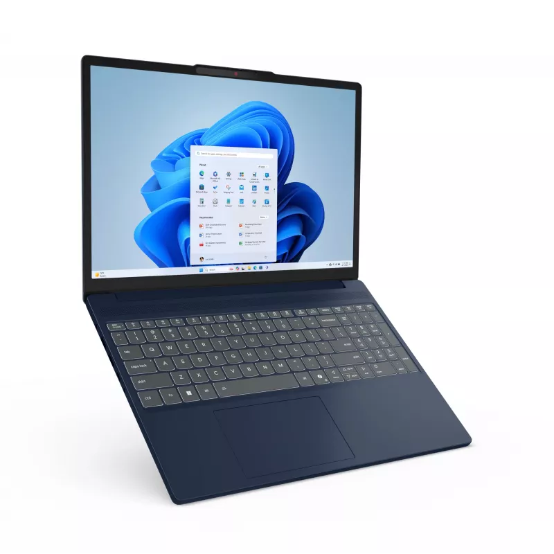 Lenovo IdeaPad cienki 3 15ARP10 AMD Ryzen™ 5 150 Laptop 38,9 cm (15,3 cala) WUXGA 16 GB DDR5-SDRAM 512 GB SSD Wi-Fi 7 (802.11be) Windows 11 Home German niebieski