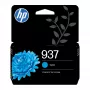 HP 937 cyjan oryginalna kaseta z tuszem, standardowa wydajność, cyjan, 1 szt., 800 stron, pojedyncze opakowanie