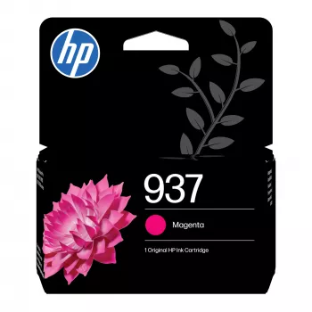 HP 937 magenta oryginalna kaseta z tuszem, standardowa wydajność, magenta, 1 szt., 800 stron, pojedyncze opakowanie