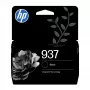 HP 937 czarna oryginalna kaseta z tuszem, standardowa wydajność, czarna, 1 szt., 1250 stron, pojedyncze opakowanie