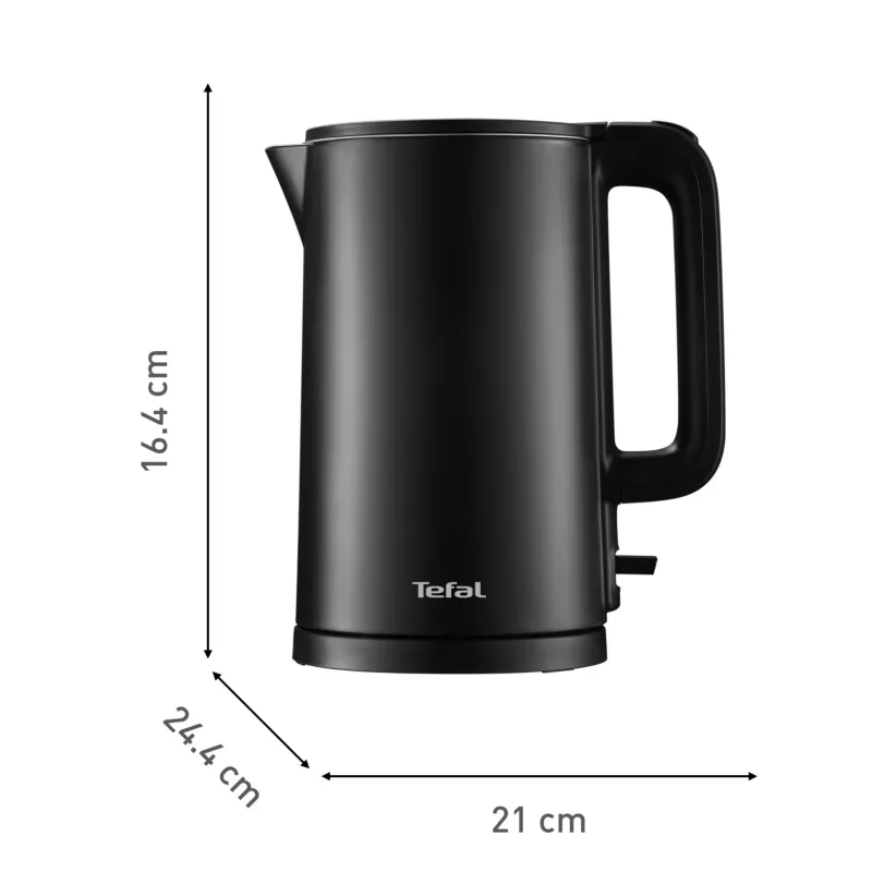 Tefal Thermo Protect KO1408E0 czajnik elektryczny 1,5 l 1500 W Czarny