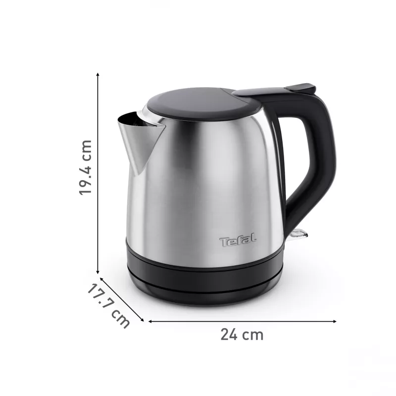 Czajnik elektryczny Tefal Subito Mini KO5S2DE0 1 L 2400 W Czarny, Stal nierdzewna