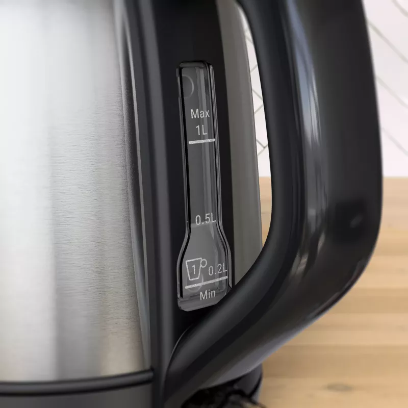 Czajnik elektryczny Tefal Subito Mini KO5S2DE0 1 L 2400 W Czarny, Stal nierdzewna