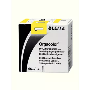 Etykieta samoprzylepna Leitz Orgacolor Zaokrąglony prostokąt Żółty
